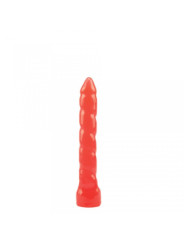 (14 cm x 2,5 Ø) Vela Anal Torneada Rojo