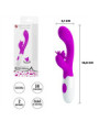 Vibrador con estimulador de clitoris Mariposa