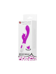 Vibrador con estimulador de clitoris Mariposa