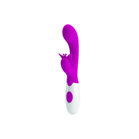 Vibrador con estimulador de clitoris Mariposa