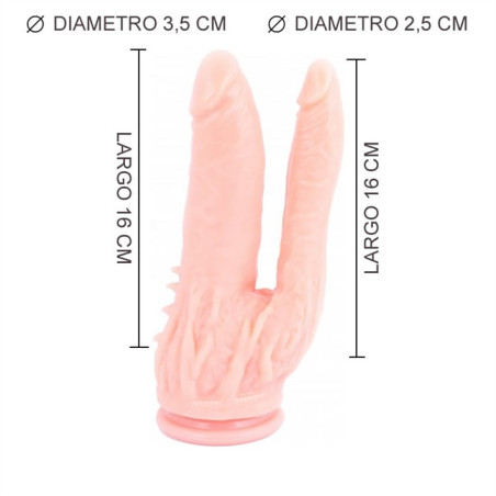 Dildo Doble Penetración Sopapa