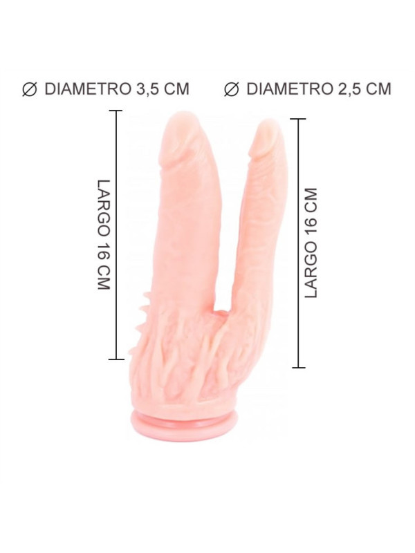 Dildo Doble Penetración Sopapa