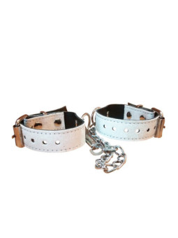 Esposas Finas Sado con cadena | Color Blanco