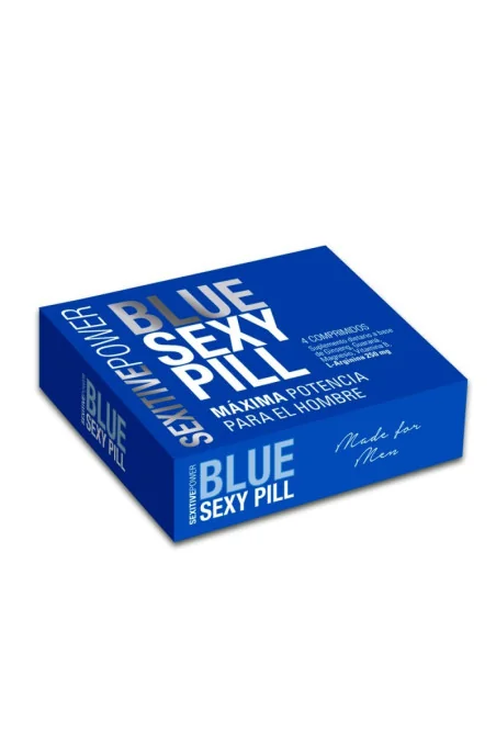 Capsulas Vigorizantes Masculinas Blue Sexy Pill x4