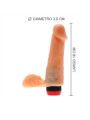 (18 cm x 4 Ø) Classic Consolador Siliconado Plumber Vibrador