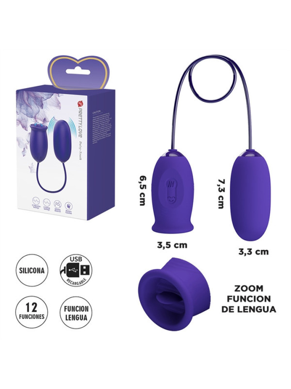 Doble Vibrador Bala + Vibrador Con Forma De Lengua