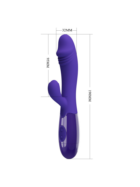 Vibrador Con Estimulador De Clitoris, Con 30 Funciones Y Carga USB