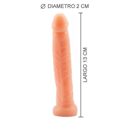 (13 cm x 2 Ø) Dildo Pene Anal Piel