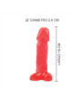 (10 cm x 2,5 Ø) Dildo Mini Pene Anal Rojo