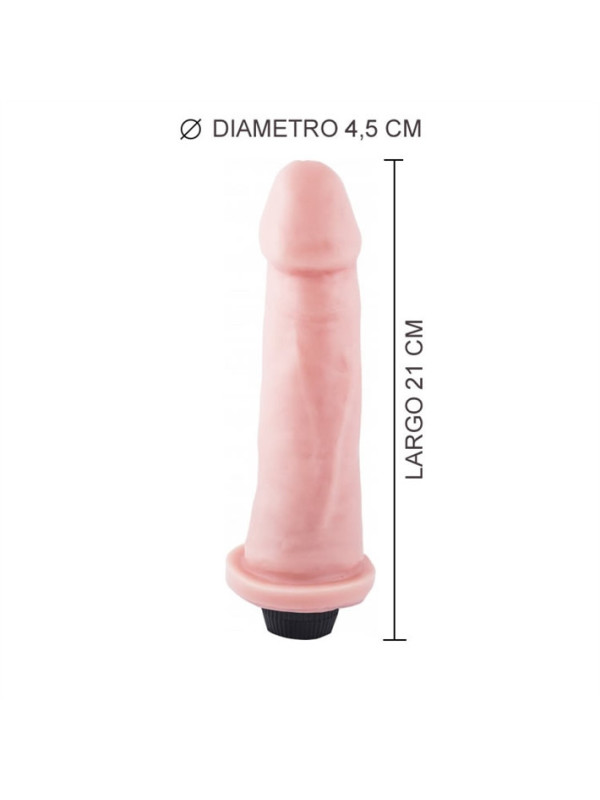 (21 x 4,5 cm) Super Super Vibrador Natural