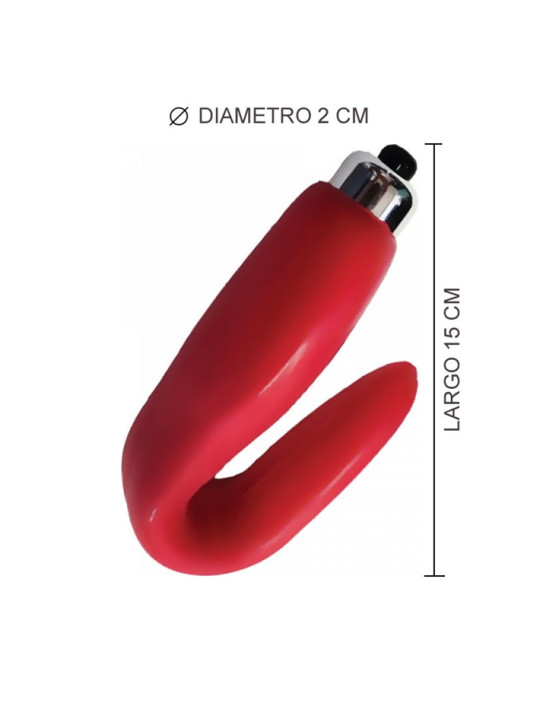 Vibrador para Parejas Real Vibe Rojo