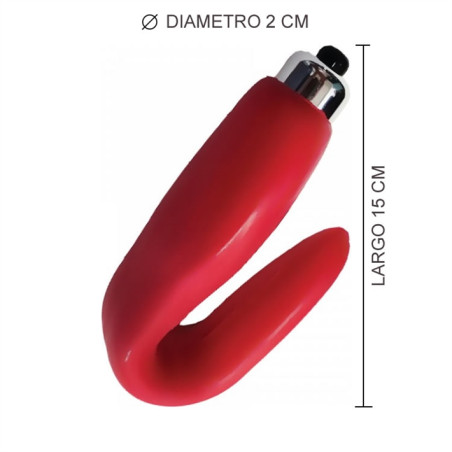 Vibrador para Parejas Real Vibe Rojo