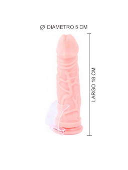 (20 cm x 4 Ø) Classic Consolador Americano Grande Sopapa