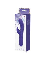 Vibrador con estimulador de clitoris, con 30 funciones y carga USB