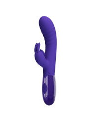 Vibrador con estimulador de clitoris, con 30 funciones y carga USB