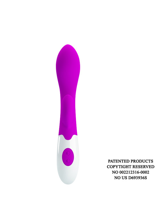 BRIGHTY Vibrador de punto G con estimulador de clitoris