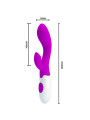 BRIGHTY Vibrador de punto G con estimulador de clitoris