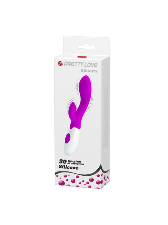 BRIGHTY Vibrador de punto G con estimulador de clitoris