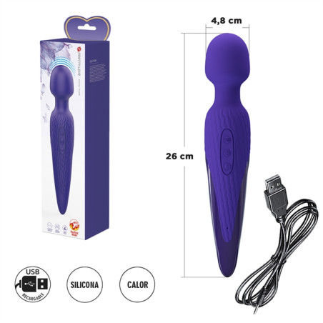 Microfono vibrador con efecto calor y carga USB