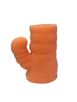 (10 x 4cm Ø ) Funda peneana con estimulador clitoris