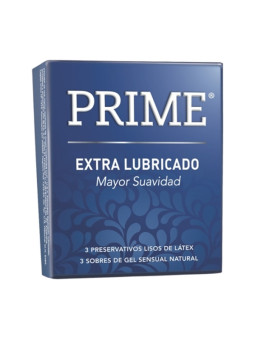 Preservativos Prime Extra Lubricados X3 un.