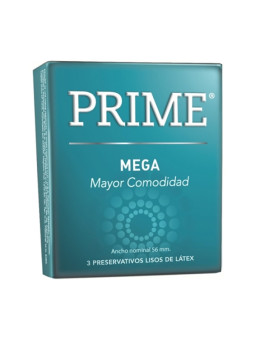 Preservativos Prime Mega X3 un.