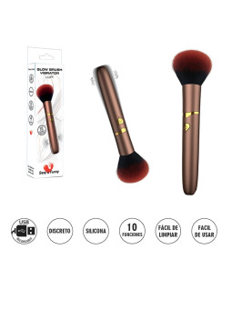 Lupi: Brocha eléctrica para maquillaje, herramienta de belleza con vibración, 10 modos de vibracion