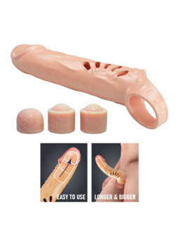 Extensor Premium Realista con 3 Tips Extensibles