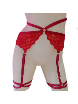 Portaligas con doble arnés | Rojo