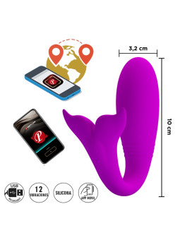 Estimulador femenino con 12 modos de vibración y control via APP
