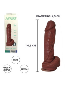 (16,5 cm x 4,5 Ø) Suck Cyber Nature Mulato, modelo 1