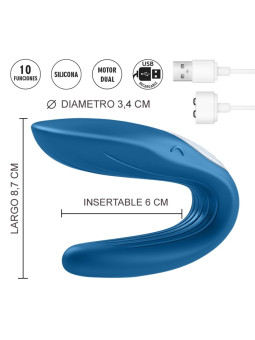 Partner Whale Estimulador de clitoris para parejas con vibrador