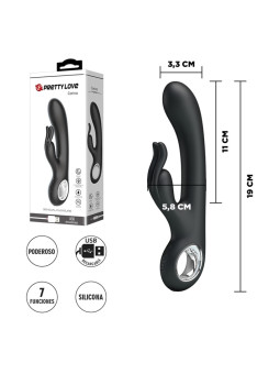 Vibrador para estimulacion de punto G y clitoris con carga USB y funcion de memoria