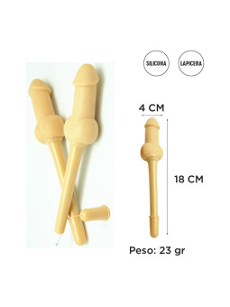 Lapicera con forma de pene