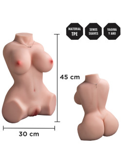 Torso Realista TPE con Vagina Hiper Realista y Senos Suaves