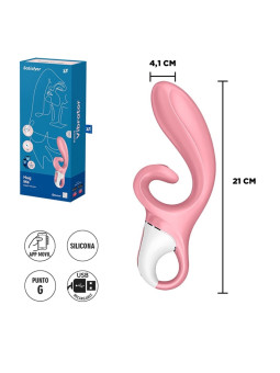 Hug Me estimulador de punto G con estimulacion de clitoris y manejo via APP