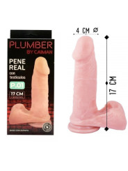 (17 cm x 4 Ø) Dildo Sopapa con Testiculos